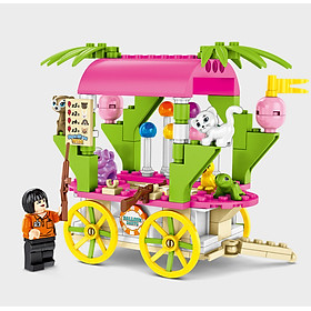 Bộ lắp ráp mô hình xe bán hàng 3D mẫu mới nhất