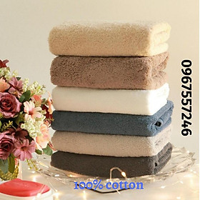 Mua Khăn lau đầu cỡ trung 40x80cm  chất bông 100% cotton  không xù lông  thấm hút tốt  đặc biệt nhanh khô và không phai màu