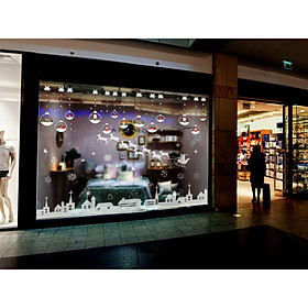 Mua DECAL DÁN KÍNH QUẢ CẦU NOEL VÀ NOEL TUẦN LỘC BAY