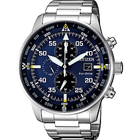 Đồng Hồ Citizen Nam Dây Kim Loại Eco-Drive (Năng Lượng Ánh Sáng) CA0690-88L - Mặt Xanh (44mm)