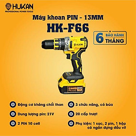 MÁY KHOAN PIN 90NM F66 HUKAN (2 PIN + 1 SẠC  ) - HÀNG CHÍNH HÃNG