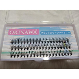 mi chùm đen đậm mẫu 20 sợi Okinawa mẫu mới 2022 sợi mi mềm đẹp độ cong D cong vút đủ số từ 8mm-15mm cho bộ mi đẹp