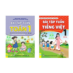 Sách - Combo Bài Tập Tuần Toán,Tiếng Việt lớp 1 (tập 2) (Kết Nối Tri Thức) (ND)