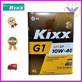Dầu nhớt ô tô tổng hợp Kixx G1 API SP 10W-40 Hàn Quốc can 4L