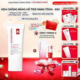 Kem chống nắng SẮC NGỌC KHANG 50G chống nắng phổ rộng với 6 màng lọc Filter