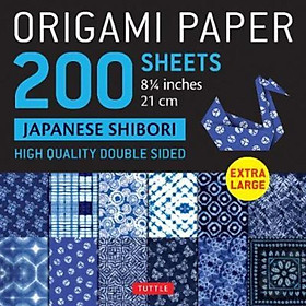 Sách - Origami Paper 200 sheets Japanese Shibori 8 1/4" (21 cm) : Extra Lar by Tuttle Publishing (US edition, paperback)