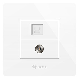 Ổ Điện Dán Tường 2 Lỗ Cho TV BULL G07T233