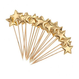 4-11pack 20 Pieces Star Cake Cupcake Topper for Birthday/Wedding Party Decor