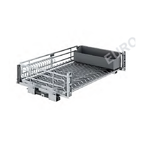 Giá Xoong Nồi Inox Oval - Gắn Cánh, Ray Giảm Chấn Eurogold - Hàng Chính Hãng