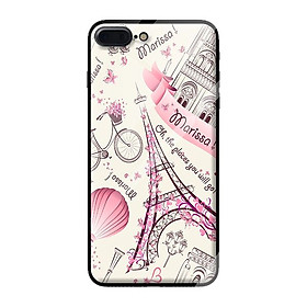 Ốp kính cường lực cho iPhone 7 Plus  nền 014 - Hàng chính hãng