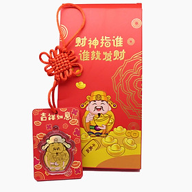 Bao lì xì Thần Tài 5D vàng 24k KIOJ