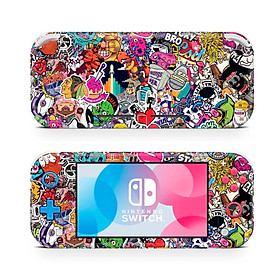 Mua Skin decal dán Nintendo Switch Lite mẫu Stickerbomb (dễ dán  đã cắt sẵn)