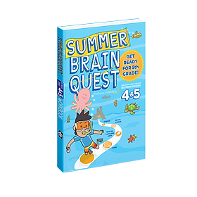 Sách summer brain quest 4&5 phát triển tư duy iq cho bé - in màu ( tiếng anh, 9 - 10 tuổi )