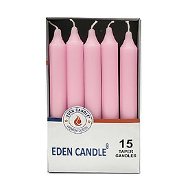 Mua Hộp 15 cây nến thơm thẳng Eden Candle FTRAMART EDC2317 cao 15cm (Hồng)