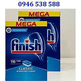 combo 2 hộp viên rửa bát finish tổng họp 110 viên