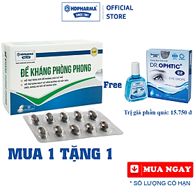 ĐỀ KHÁNG PHÒNG PHONG Hộp 3 vỉ x 10 viên nang mềm - Chính Hãng