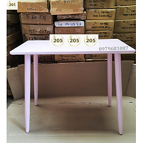 BÀN LÀM VIỆC, BÀN HỌC 80x40x75 cm GỖ CAO SU 100% MÀU HỒNG - 205 TC Rubber Hard Wood Desk
