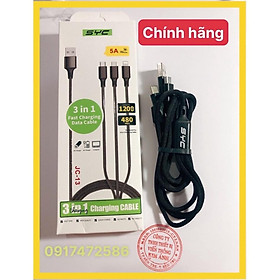 Mua DÂY SẠC ĐA NĂNG SYC 3 ĐẦU - 5A ( I-C-V8) HÀNG CHÍNH HÃNG