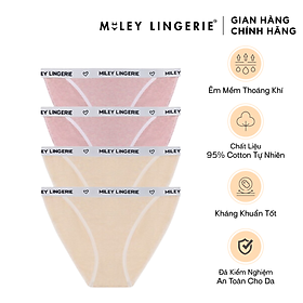 Combo 4 Quần Lót Nữ Melange High-Cut Miley Lingerie Màu Vàng và Hồng - FDS1214-0914