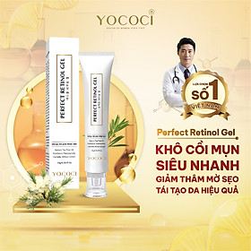 Gel chấm mụn retinol Yococi giảm viêm, khô cồi mụn, xẹp mụn, mờ thâm Perfect Retinol Gel 15g