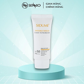 Kem chống nắng kiềm dầu Sidumi Invisible Shield Daily Sun Cream nâng tone dưỡng trắng da SPF 50 PA+++ 40ml SDM601