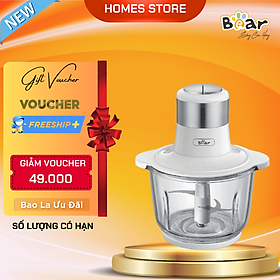 Mua Máy Xay Thịt Thực Phẩm Bear SB-MA02L Xay Cực Êm Dung Tích 2 Lít Công Suất 300 W - Hàng Chính Hãng