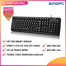 Bàn phím có dây Genius Smart KB-100 hàng chính hãng