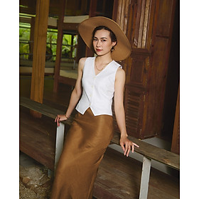 Áo Gilet Linen An Nam TOP203 thời trang thiết kế Hity