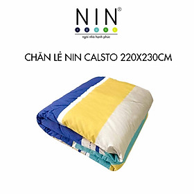 Chăn mền chần gòn NIN Calisto 2m2x2m3 màu CT220011 cotton nhung cao cấp bốn mùa thu đông