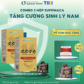 Combo 2 Hộp Viên Uống Tăng Cường Sinh Lý Nam, Bổ Thận Tráng Dương Chiết Xuất Hàu Biển, Kẽm, Nhân Sâm, Baba Supo Maca Genki Fami Nhật Bản