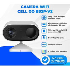 Camera IMOU Cell Go B32P 3M 2K Pin Sạc, Đàm Thoại 2 Chiều - Hàng chính hãng