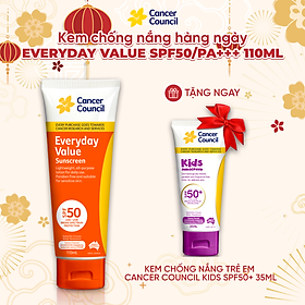 Kem chống nắng hàng ngày Cancer Council Everyday SPF50/PA++++ 110ml