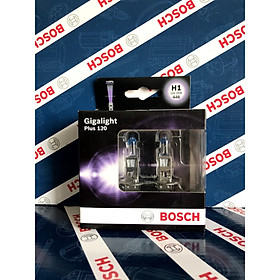 Bóng đèn tăng sáng Bosch. H1 12V 55W Plus 120% . Hộp 2 bóng đèn sương mù , đèn cốt , đèn pha