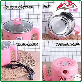 Mua Ca Nấu Mỳ / Lẩu Mini Cắm Điện BITANO 18Cm