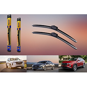 Combo gạt nước mưa ô tô Nano Silicon Macsim cho xe Hyundai Santafe 2018 tới nay