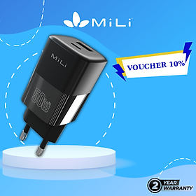 Mua Củ Sạc nhanh MiLi PD 50W GaN - HC-H48 - Hàng Chính Hãng