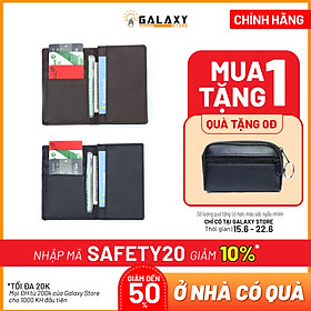 Combo 2 Ví Bóp Nam Nhỏ Gọn Nhiều Ngăn Để Thẻ CMND Galaxy Store GVMB01 GVMB02 (Đen + Nâu)