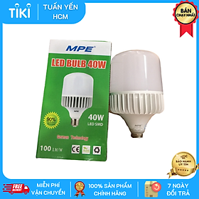 Mua Bóng Đèn LED Bulb Trụ 40W MPE Thân Nhôm (LB-40)