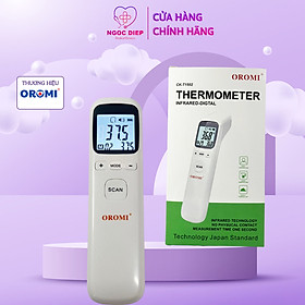 Nhiệt kế điện tử hồng ngoại OROMI CK-T1502 - Máy đo thân nhiệt - Hàng chính hãng