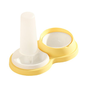 2 in 1 Cat Bowl Set Pet Feeder Raised Easy Cleaning Feeding Bowls Dishes for Kitten Pets Accessories Small or Medium Size Dogs Cats Drinking