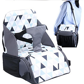 Ghế Ngồi Xếp Gọn Cho Bé Đi Du Lịch Thiết Kế có ngăn chứa đồ tiện lợi Booster Seat BABY Travel