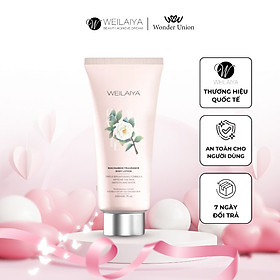 Lotion dưỡng thể trắng da body hoa trà Weilaiya giúp phục hồi, dưỡng ẩm, làm mờ vết thâm cho da tuýp 200ml