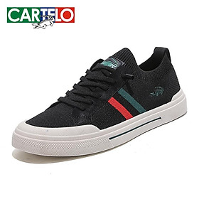 LCRTZKG CARTELO Giày thông thường nam thoáng khí Giày đế bằng ren-up Giày thể thao nam đen Du lịch kinh doanh Unisex Tenis Nam tính