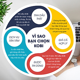 Tinh Dầu Sả Hoa Hồng Kobi Palmarosa Essential Oil Dùng Xông Phòng, Giúp Tăng Hưng Phấn, Thanh Lọc Không Khí Hiệu Quả