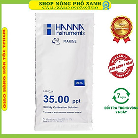 Mua Dung dịch hiệu chỉnh độ mặn 20ml salt 35ppt dùng cho máy đo độ mặn Hanna  máy đo độ mặn từ 0-100ppt