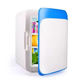 Tủ Lạnh, Tủ Mát Mini Xe Hơi Cắm Được Cả Trong Nhà 2 Chiều Nóng Lạnh Mặt Gương Có Đèn LED
