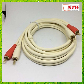 Mua Cáp Nối Dài Loa 2 Đầu AV Bông Sen Ra 2 Đầu AV Bông Sen Dài 1.5M 1.8M 3M 5M 10M - Dây Trắng Loại Xịn - NTH