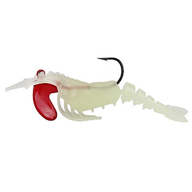 Lead Head Multi-jointed Shrimp Fishing Lure Red Yellow