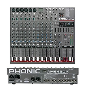 Mixer 10 kênh PHONIC AM642D USB– Hàng Chính Hãng