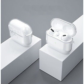 Hình ảnh Case Bảo Vệ TPU Nắp Liền Trong Suốt Dành Cho AIRPODS 3/ AIRPODS PRO Kèm Móc Treo- Hàng Chính Hãng